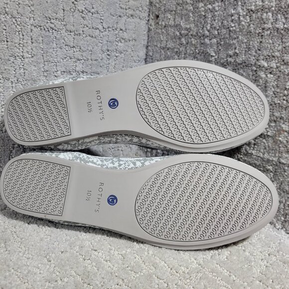 Rothy's The Loafer Women's Size 10.5 US Grey Snake Round Toe Slip on Flat Shoes - Picture 10 of 11